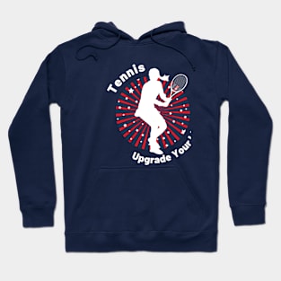 US Open Tennis USA Flag Silhouette Hoodie